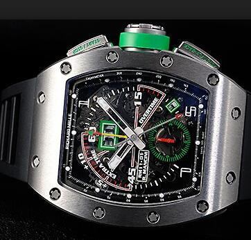 Richard Mille Replica Watch RM 011 Roberto Mancini Titanium Flyback Chronograph